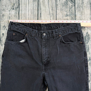 VTG 90s Levi's Jeans Mens 36x30 Black Faded Orange Tab Canada Made Y2K