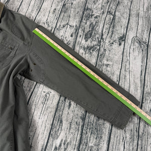 L.L. Bean Canvas Barn Chore Jacket Plaid Liner Men's XL Green