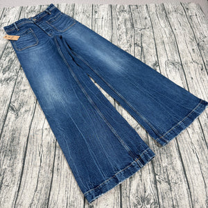Polo Ralph Lauren Concept Blue Wide Leg Jeans Women’s 27 NWT