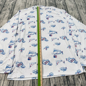 Huk Performance Fishing Long Sleeve Shirt XL White All Around Print