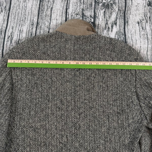 VTG Polo Ralph Lauren Tweed Jacket Wool Herringbone Sport Blazer Italy Made 42L