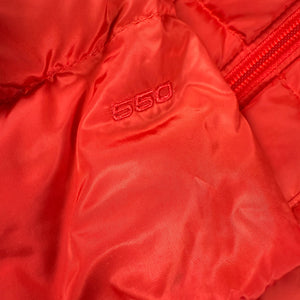 The North Face 550 Down Puffer Jacket Red Hooded Women’s L