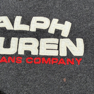 VTG Ralph Lauren Polo Jeans Sweatshirt Spell Out Embroidered RL Flag Men's M