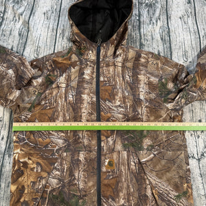 Carhartt Storm Defender Realtree Camo Waterproof Jacket Detachable Hood Men's M