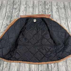 Vintage Carhartt C03 BRN x John Deere Duck Quilt Lined Coat Men’s 48R USA Union