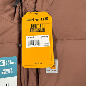 NWT Carhartt Women's Montana Reversible Insulated Puffer Vest XL Nutmeg B25