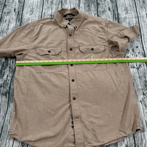 Carhartt 104369-256 Loose Fit Midweight Chambray Shirt Men’s Large Tan Workwear