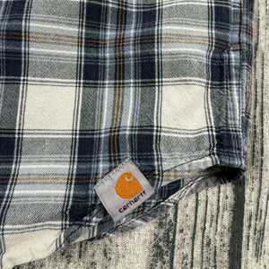 Carhartt 101297 Fort Plaid Shirt Men’s Large Relaxed Fit L/S Button Down