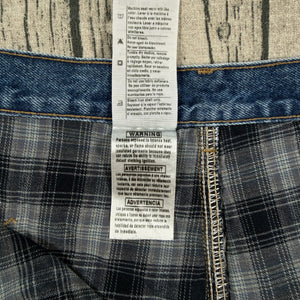 Carhartt B236 DST Flannel Lined Carpenter Jeans Mens 44x30 Blue Work Dungaree