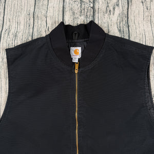 Carhartt V01 BLK Men's Tall Black Arctic Quilt Lined Duck Vest 11/19 4XL-Tall