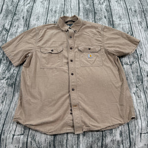 Carhartt 104369-256 Loose Fit Midweight Chambray Shirt Men’s Large Tan Workwear