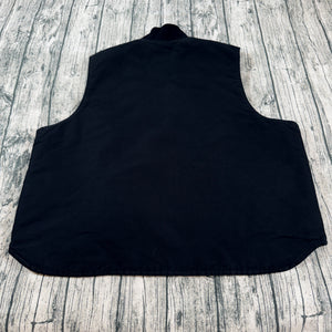 Carhartt V01 BLK Men's Tall Black Arctic Quilt Lined Duck Vest 11/19 4XL-Tall