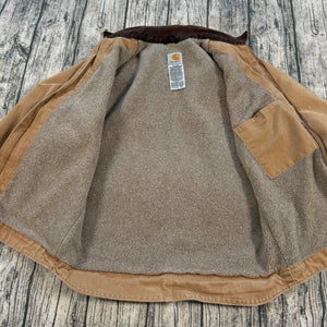 Carhartt YYC61 CML Jacket Youth Large (10/12) Brown Canvas Workwear