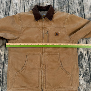 Carhartt YYC61 CML Jacket Youth Large (10/12) Brown Canvas Workwear