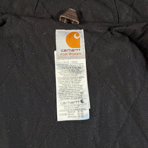 Carhartt WJ130 DKB Women’s Dark Brown Jacket Medium (8/10) Washed Duck Workwear