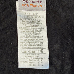 Carhartt WJ130 DKB Women’s Dark Brown Jacket Medium (8/10) Washed Duck Workwear