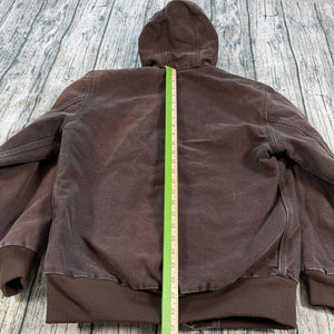 Carhartt WJ130 DKB Women’s Dark Brown Jacket Medium (8/10) Washed Duck Workwear