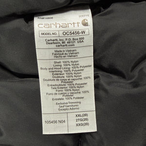 Carhartt Montana Insulated Parka 105456-N04 Black Women's XXL EUC
