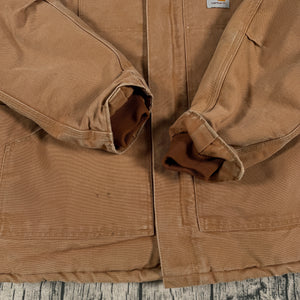 Vintage Carhartt C03 BRN x John Deere Duck Quilt Lined Coat Men’s 48R USA Union