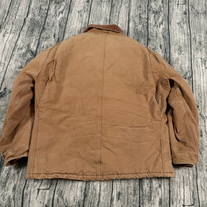 Vintage Carhartt C03 BRN x John Deere Duck Quilt Lined Coat Men’s 48R USA Union