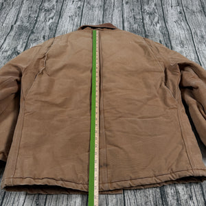 Vintage Carhartt C03 BRN x John Deere Duck Quilt Lined Coat Men’s 48R USA Union