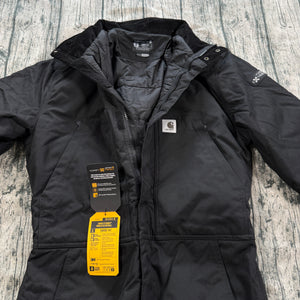 Carhartt Yukon Extremes Insulated Coveralls - Black - Men's Medium Short (104464)