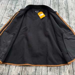 NWT Carhartt 104995 Men's Relaxed Fit Fleece Full Zip Vest Black 2XL Regular