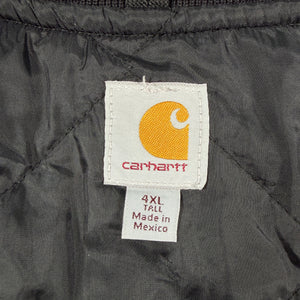 Carhartt V01 BLK Men's Tall Black Arctic Quilt Lined Duck Vest 11/19 4XL-Tall