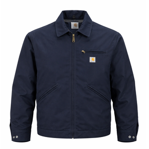 Vtg 2008 Carhartt J01 DNY Detroit Jacket Dark Navy - Made in USA - Excellent 44