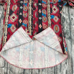 WRANGLER Western Shirt Mens 15 1/2-35 XLong AZTEC Brushpopper USA Made