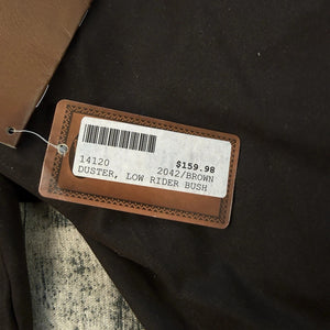 NWT Outback Trading Low Rider Oilskin Duster Full-Length Coat Brown L Waterproof