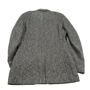 VTG Polo Ralph Lauren Tweed Jacket Wool Herringbone Sport Blazer Italy Made 42L