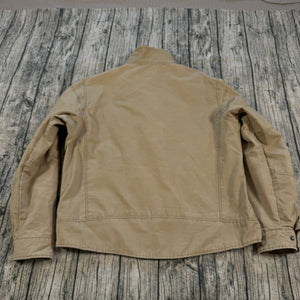 KUHL Men’s XXL Tan Jacket Canvas Outdoor Fleece Lined Coat Patina Dye Workwear