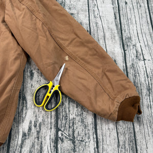 Carhartt FR WFRJ130 BRN Flame Resistant Hooded Duck Jacket Quilted Brown Size L