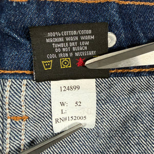 Prison Blues USA Made Carpenter Jeans Men’s 52x30 Heavy Denim Suspender Buttons