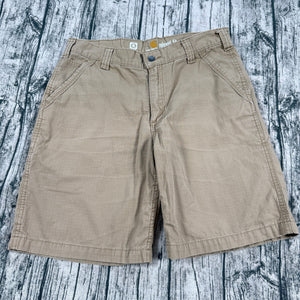 Carhartt 103021-253 Men’s Force Tappen Work Shorts Size 34 Dark Khaki Workwear