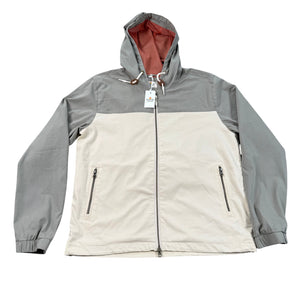 NWT Marine Layer Dawson Stretch Twill Hooded Windbreaker Vetiver Colorblock Men's M