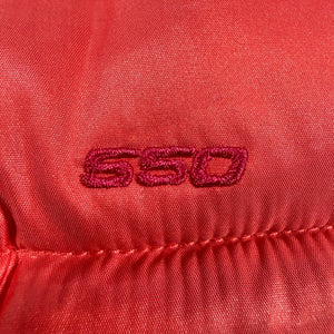 The North Face 550 Goose Down Puffer Vest Women’s M Red Quilted Jacket Insulated