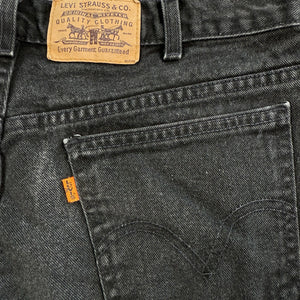 VTG 90s Levi's Jeans Mens 36x30 Black Faded Orange Tab Canada Made Y2K
