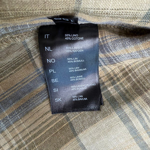 KÜHL Skorpio Shirt  Plaid Short Sleeve Linen Blend Men's XL