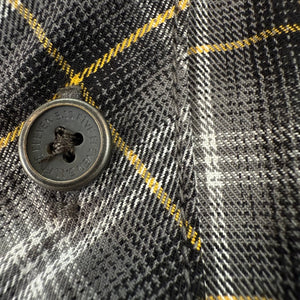 5.11 Tactical Shirt Mens XL Black Gray Yellow Plaid Cotton Concealed Snap NWOT