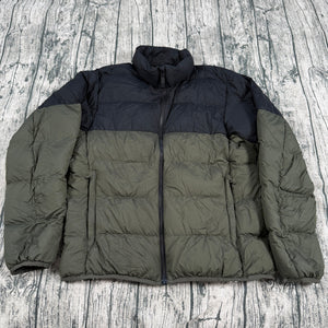 UNIQLO Ultra Light Down Puffer Packable Jacket Olive Green Black Men’s M