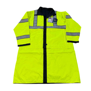 NWT 5.11 Tactical Long Reversible Rain Coat 48125 Black Hi-Vis Yellow Men's XL