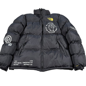 The North Face x Brain Dead Nuptse 700 Down Puffer Jacket Black Men's 2XL
