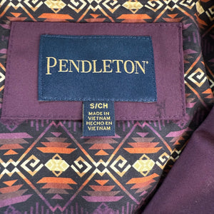 Pendleton Rain Coat Women's Winterbloom Hooded Aztec Lined Waterproof Jacket S