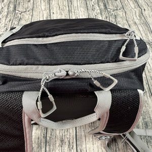 The North Face Litus 22 Backpack Black Gray Hiking Daypack Nylon L/XL