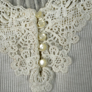 Denim & Supply Ralph Lauren Ivory Lace Mesh Long Sleeve Top XL NWT Romantic Boho