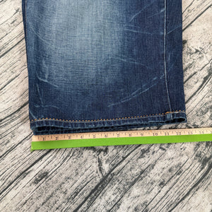 Coogi Men’s Denim Shorts W36 Embroidered Eagle Y2K Streetwear Hip Hop