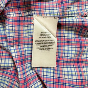 Ralph Lauren Slim Fit Plaid Button Down Shirt Mens Medium Cotton Stretch
