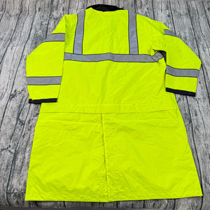 NWT 5.11 Tactical Long Reversible Rain Coat 48125 Black Hi-Vis Yellow Men's XL
